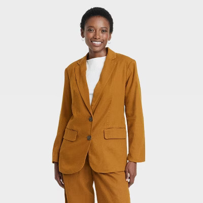 Women's Linen Blazer - A New Day™ | Target