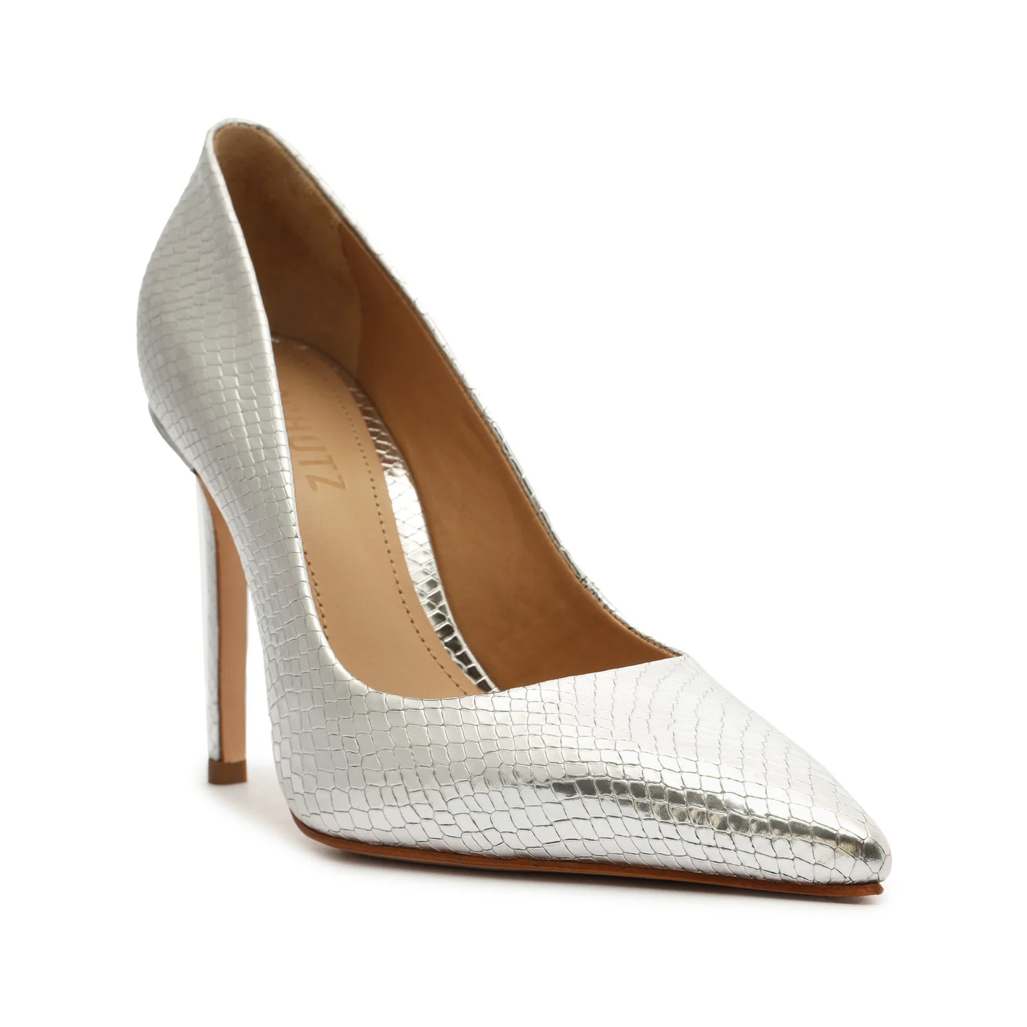 Lou Metallic Snake-Embossed Leather Pump | Schutz Shoes (US)