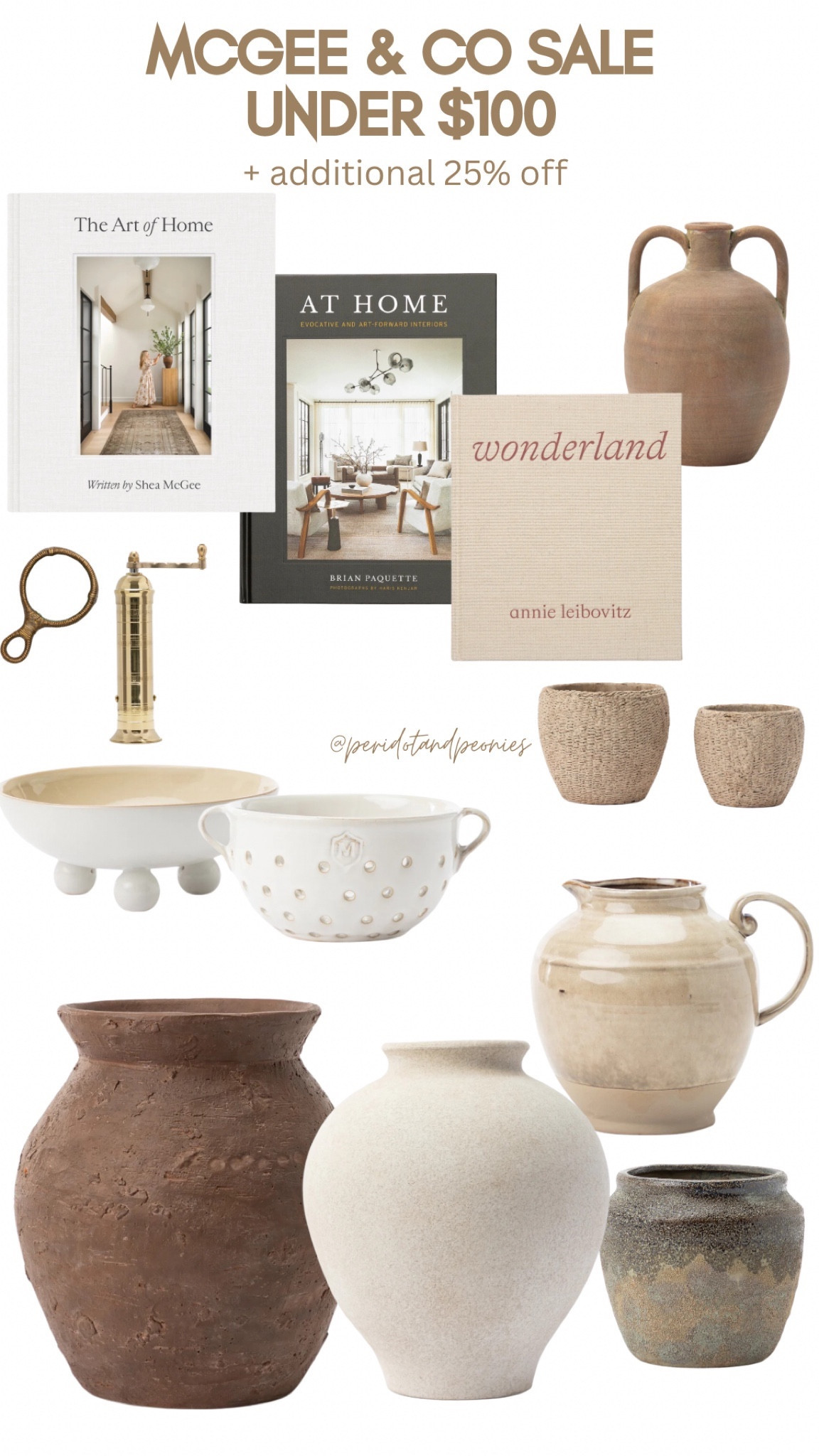 mcgee and co sale 25% off - love these coffee table books, pots, planters/vases - jugs/jar — coffee table decor + berry bowl. 

#LTKsalealert #LTKhome #LTKfindsunder100