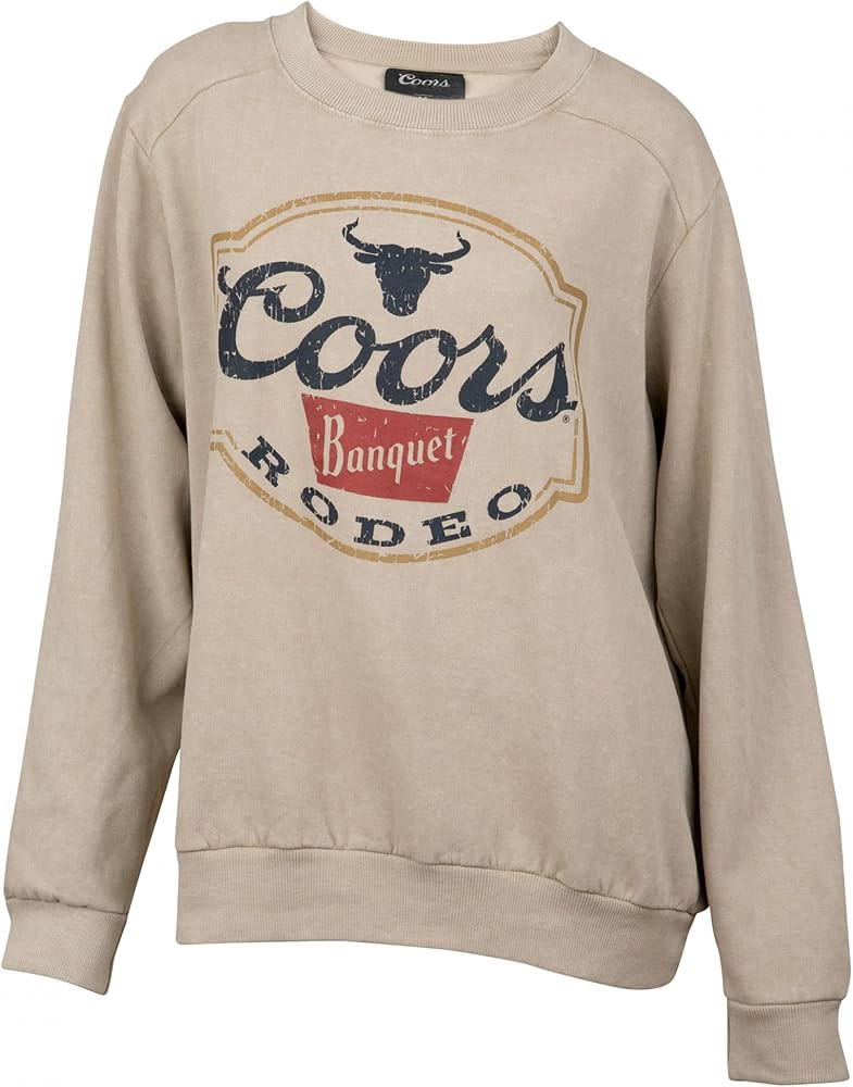 Changes Coors Banquet Rodeo Long Horns Cream Colorway Women's Sweatshirt | Amazon (US)