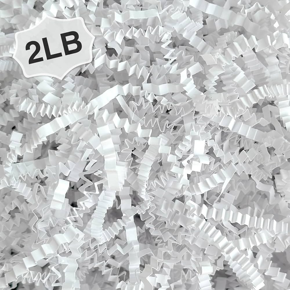 2LB Crinkle Cut Paper Shred Filler for Bag Gift Box Basket Confetti Paper Shreded Stuffing Decora... | Amazon (US)
