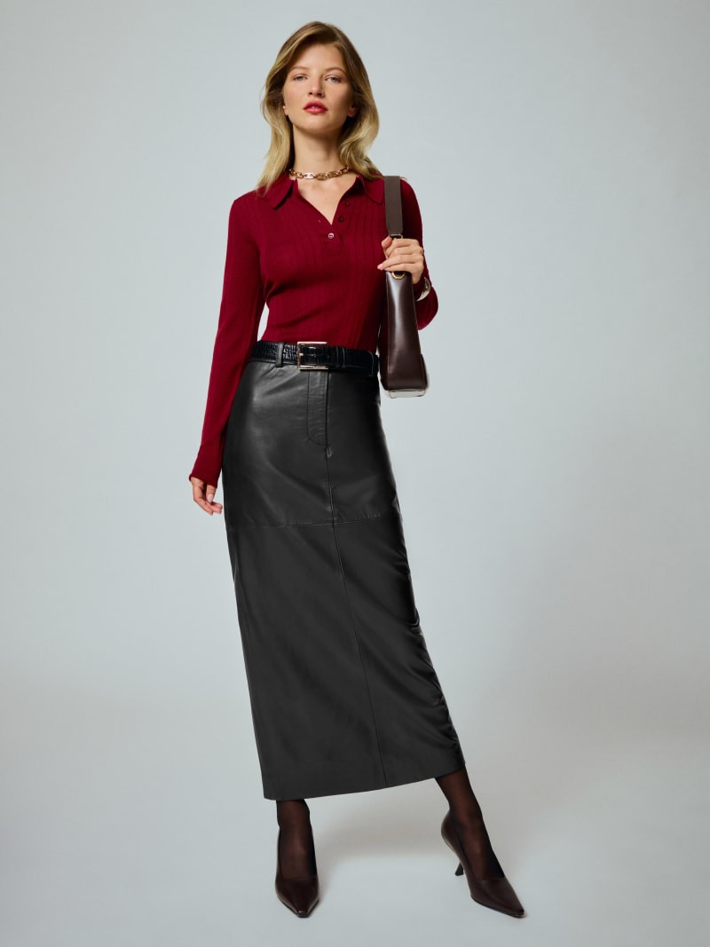 Veda Julia Leather Skirt | Reformation (Global)