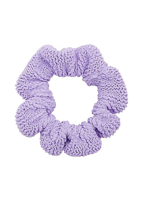Lilac seersucker scrunchie | Harvey Nichols (Global)