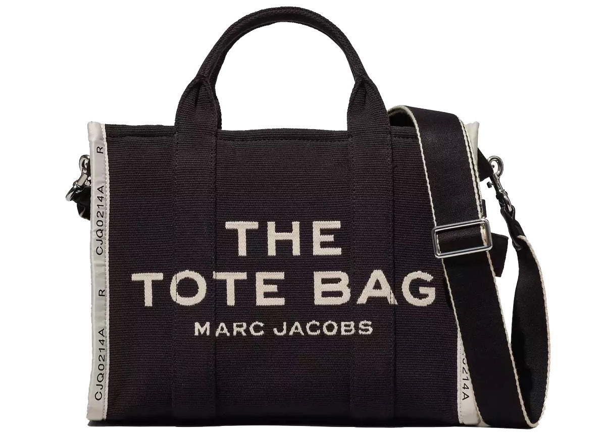 Women's Marc Jacobs The Jacquard Tote Bag Medium in Black | StockX