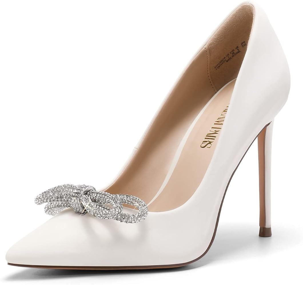 DREAM PAIRS Women's High Heels for Women Classic Pointed Closed Toe Heels Sexy Sparkly Rhinestone... | Amazon (US)