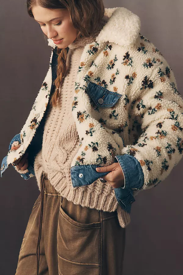 BLANKNYC License To Chill Sherpa Fleece Jacket | Anthropologie (US)