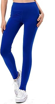 Jvini Women's High Waisted Athletic Black Leggings - Side Striped Yoga Workout Pants Full Length ... | Amazon (US)