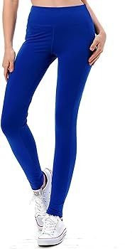 Jvini Women's High Waisted Athletic Black Leggings - Side Striped Yoga Workout Pants Full Length ... | Amazon (US)