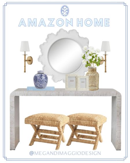 Major sale alert on this Anthropologie inspired bone inlay console table!! 😍🙌🏻 shop this entire coastal entry look here! 🤍

#LTKsalealert #LTKhome
