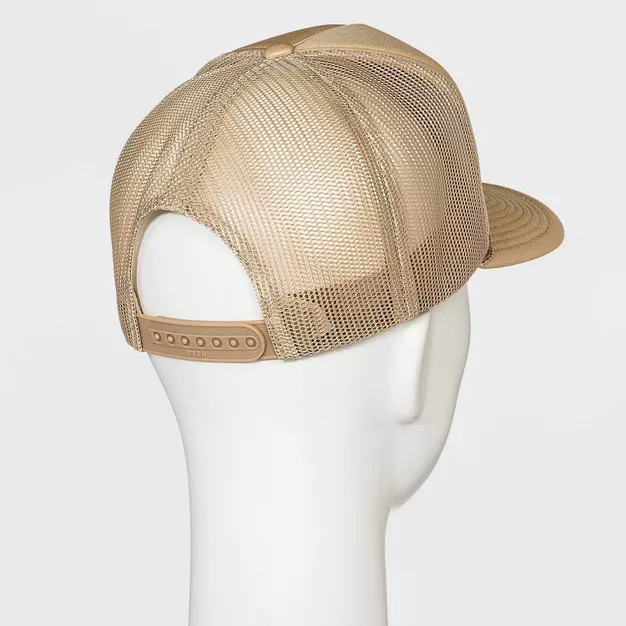 Ascot + Hart Adult's Eagle Trucker Hat - Ivory | Target