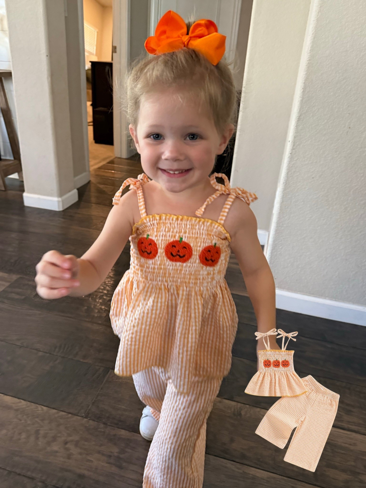 Last minute pumpkin patch outfit. This one was DARLING. Great quality! $16.99! Runs TTS - she is a 2-3T.

#LTKHoliday #LTKBaby #LTKKids