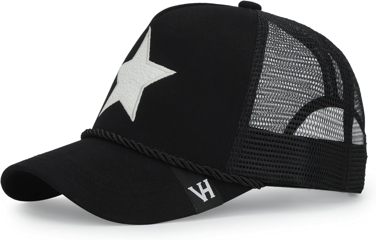Vintage Havana Black Trucker Hats Women | Mesh Adjustable Snapback Hat | Men & Women Trendy Fashi... | Amazon (US)