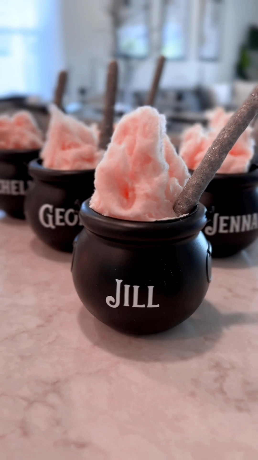 These personalized mini witch cauldrons make such fun Halloween place settings! Fill them with cotton candy and pretzel sticks for a festive touch at your Halloween girls’ night, witchy dinner party, or spooky celebration! ✨

#HalloweenTablescape #HalloweenPlaceSettings #HalloweenPartyIdeas #HalloweenDIY #HalloweenEntertaining

#LTKSeasonal #LTKHome
