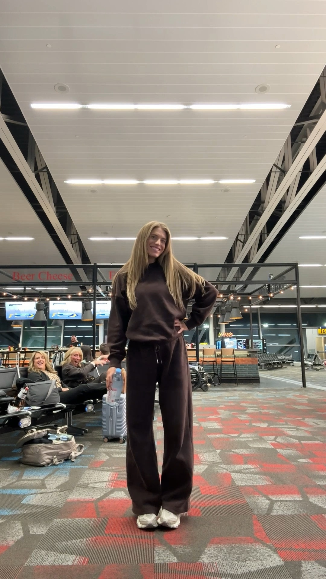 What I wore to the airport to Las Vegas 
Sizing:
Pants come in tall sizes! I size up to medium tall for pregnancy but they usually run tts
Sized up to large in sweatshirt for oversized fit
Medium in jacket to layer sweaters infers runs tts




Airport outfit, Abercrombie, lounge set, travel outfit, bump friendly, tall sizes

#LTKTall #LTKBump #LTKTravel