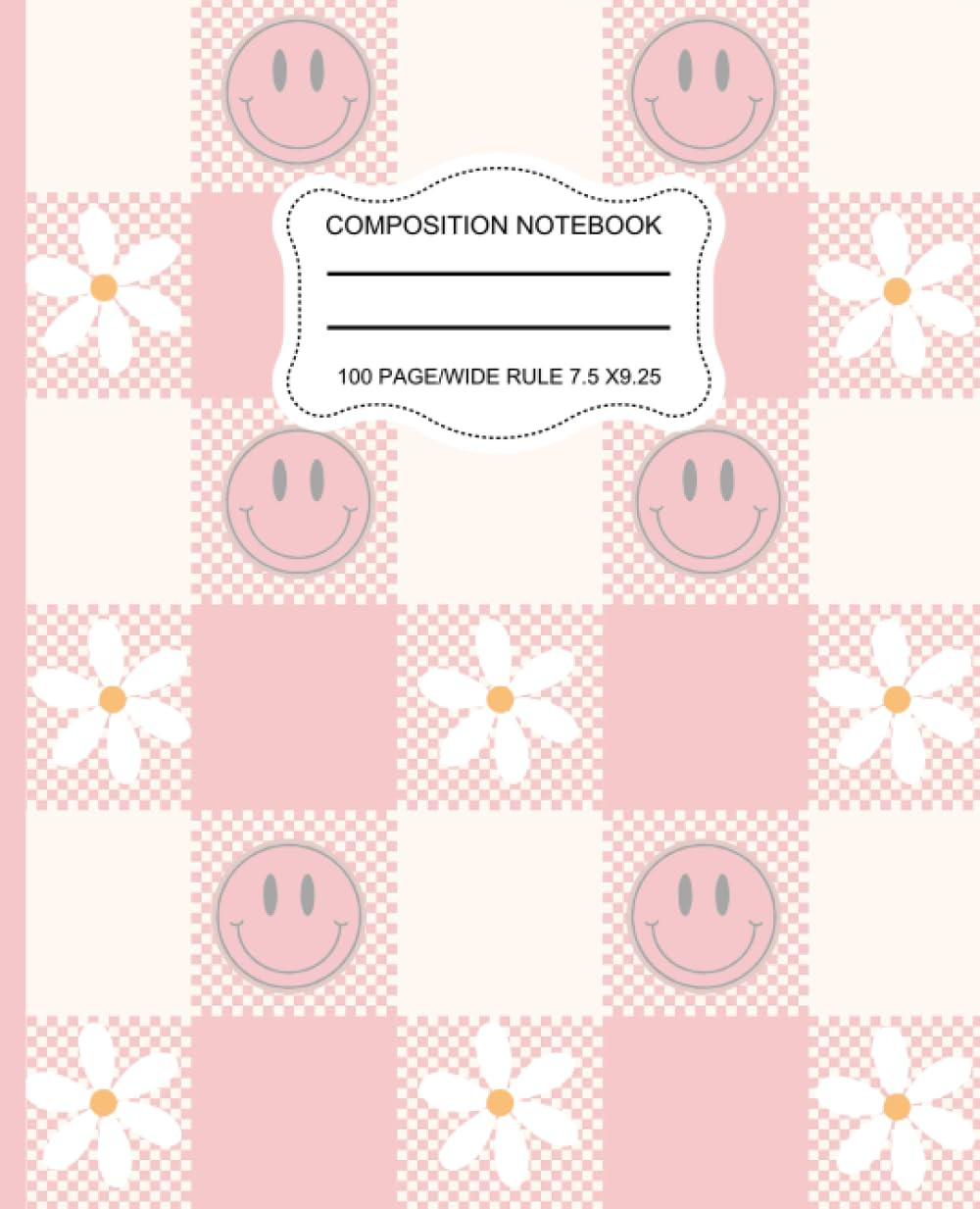 Composition Notebook: Preppy Pink Smiley Face Notebook | Amazon (US)