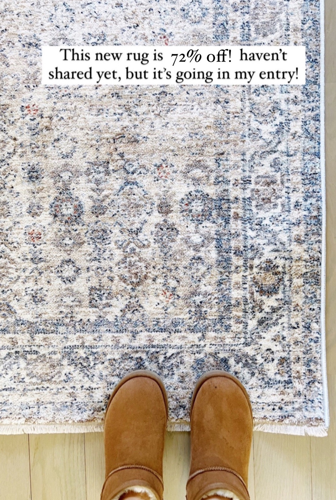 Pretty new loloi rug on major sale!! So pretty for an entry or living room! 

#homedecor #loloirug

#LTKhome #LTKsalealert