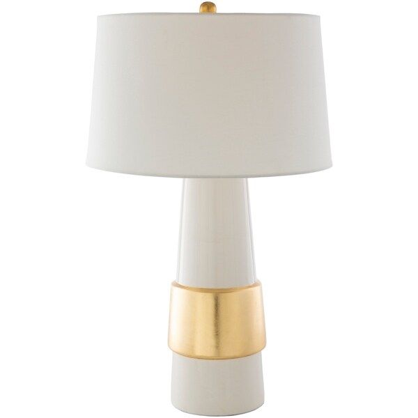 Akoni Golden Glam 28.75-inch Table Lamp - 17" x 17" x 28.75" | Bed Bath & Beyond