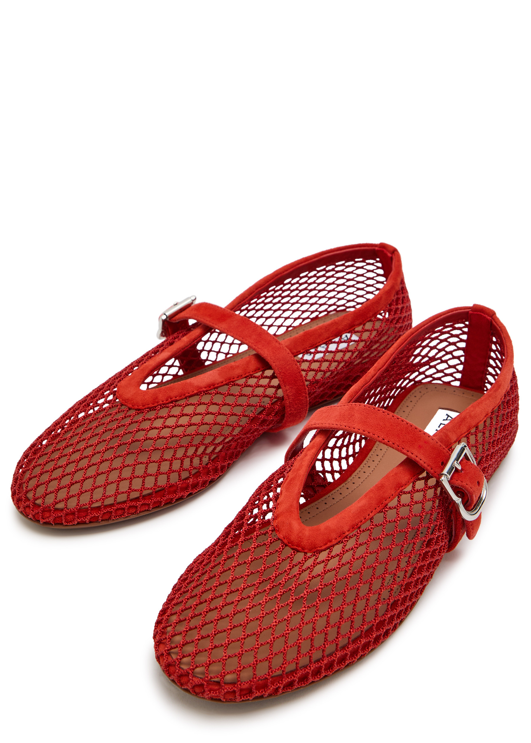 Mesh and suede ballet flats | Harvey Nichols