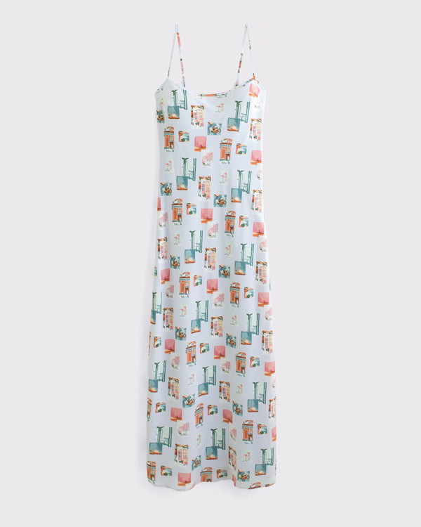 Women's The A&F Julia Slip Maxi Dress | Women's Clearance | Abercrombie.com | Abercrombie & Fitch (US)
