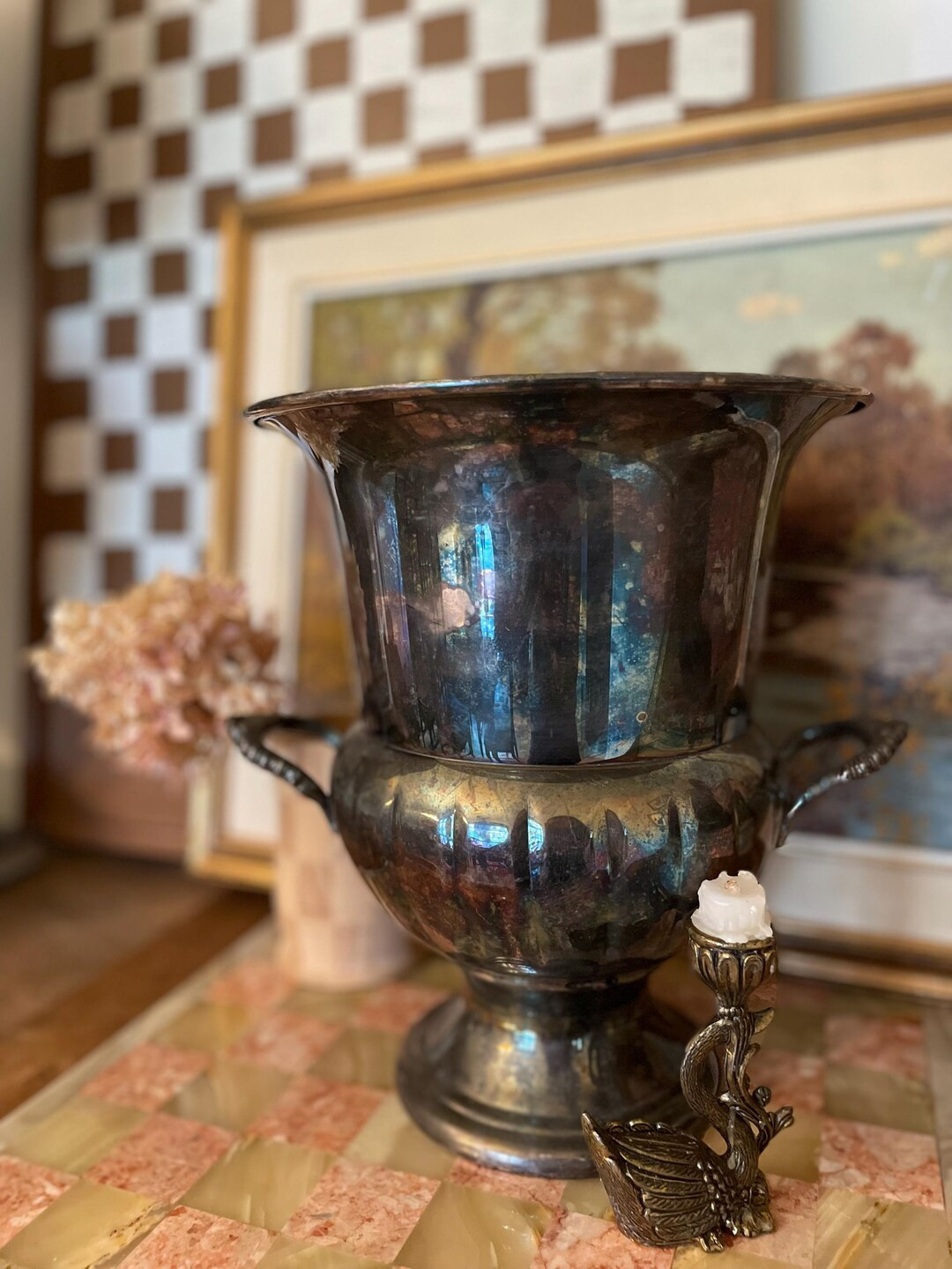 Vintage Marlboro Plate Silver plated ice bucket. Made in Canada. Copper base. | Etsy (US)