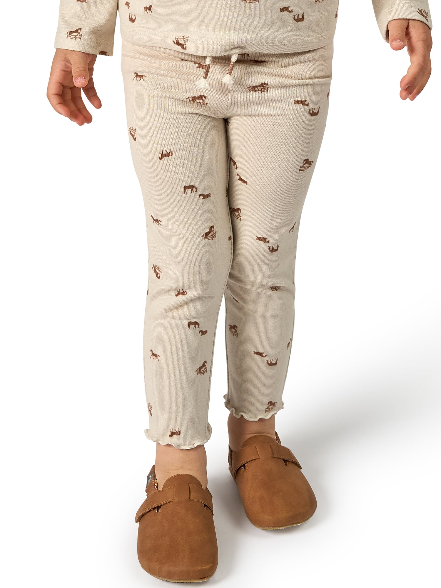 Modern Moments by Gerber Toddler Girl Legging with Drawstring, Sizes 12 Months - 5T | Walmart (US)