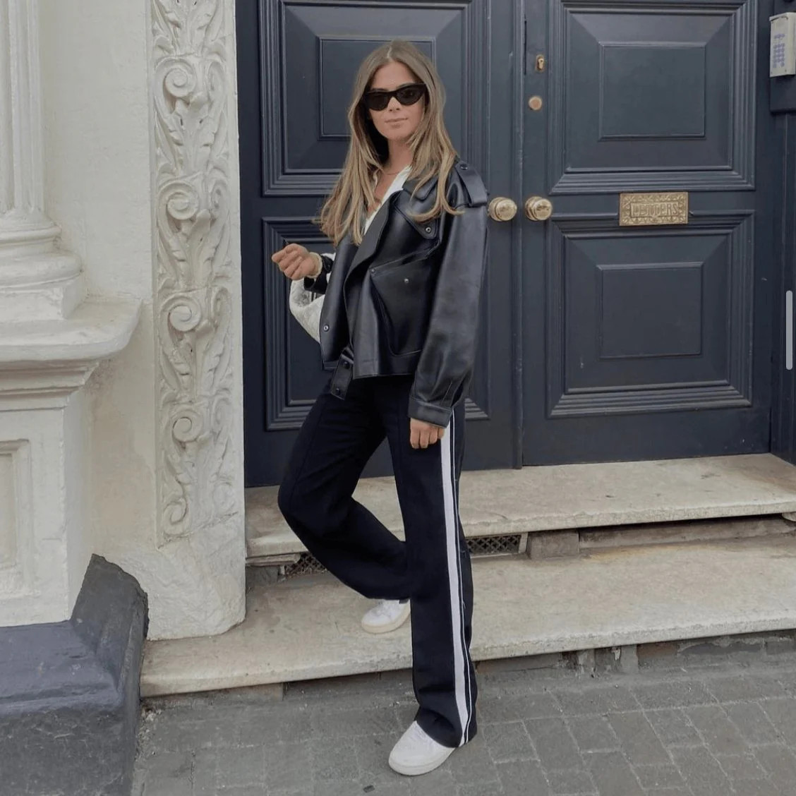 Hazel Leather Jacket Black | Kiwi & Co | Kiwi and Co