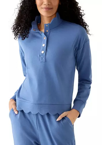 Women's Scalloped Hem Sweatshirt | Belk