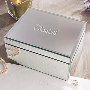 Personalized Mirrored Jewelry Boxes - Large - #11936-L | Personalization Mall