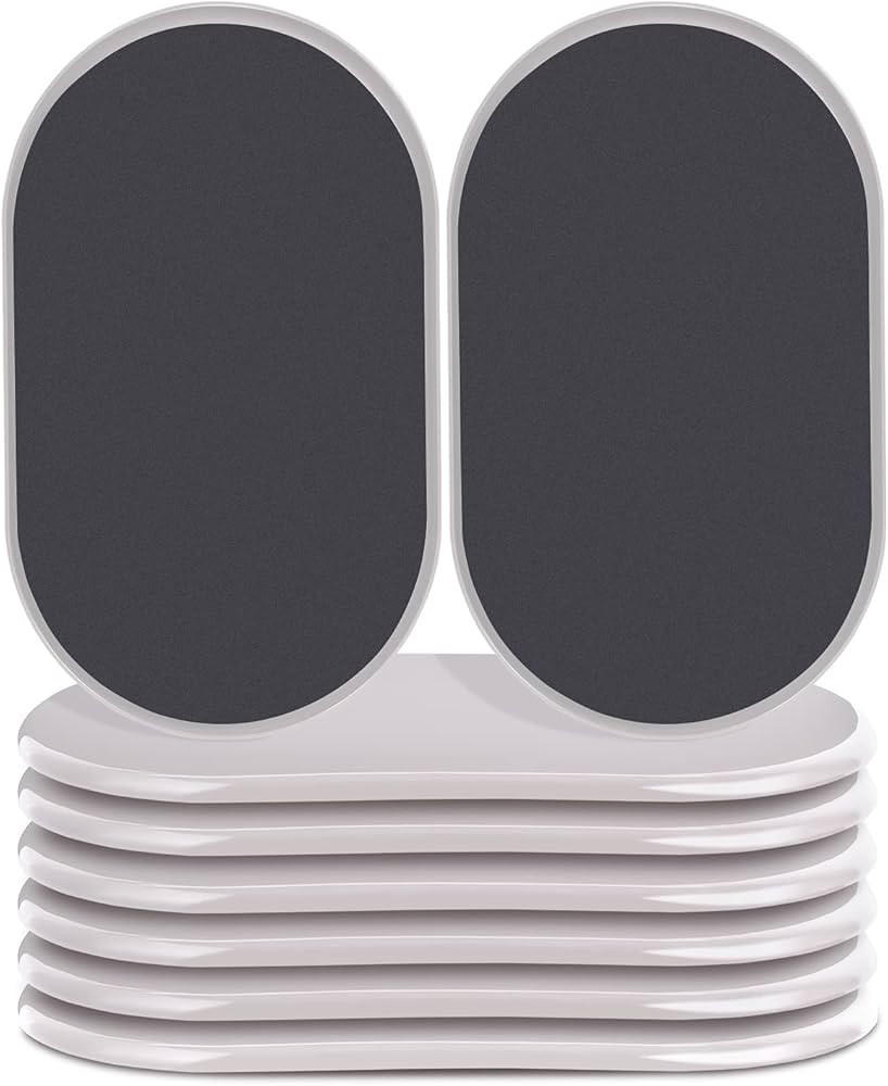 Reusable Large Furniture Movers Sliders for Carpet and Hardwood Floors-8 Pack 9-1/2" Oval Moving ... | Amazon (US)