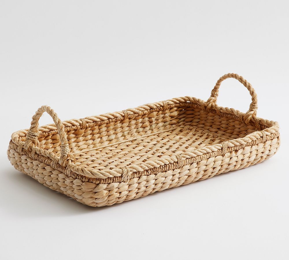 Handwoven Twisted Seagrass Tray | Pottery Barn (US)