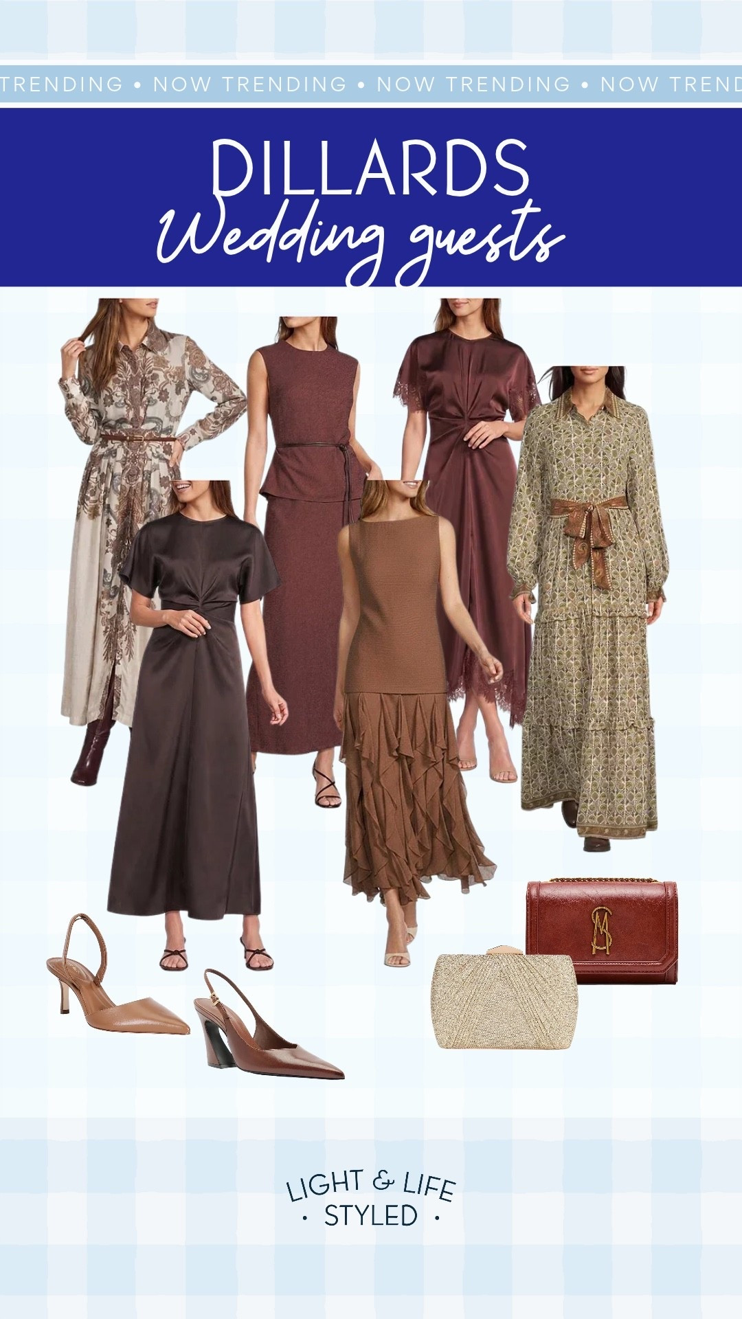 Trending color for fall - but for wedding season. Here are the dresses I would wear from @Dillards Inc.

#LTKgrwm #LTKootd #LTKmomlife