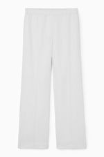 STRAIGHT-LEG TAILORED LINEN TROUSERS - WHITE - COS | COS UK