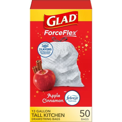 Glad Trash Bags - Apple Cinnamon - 13gal/50ct | Target