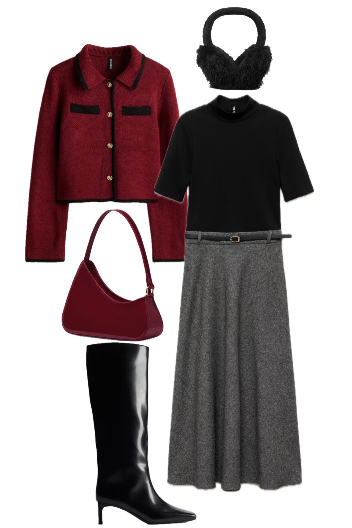 Classy chic ❤️🖤 #burgundy #bordeaux 

#LTKeurope #LTKitalia #LTKwinter