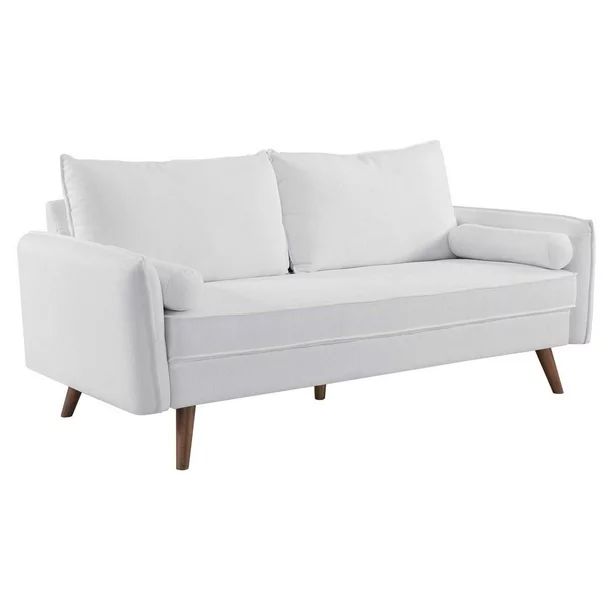 Modway Revive Fabric Upholstered Sofa, White | Walmart (US)