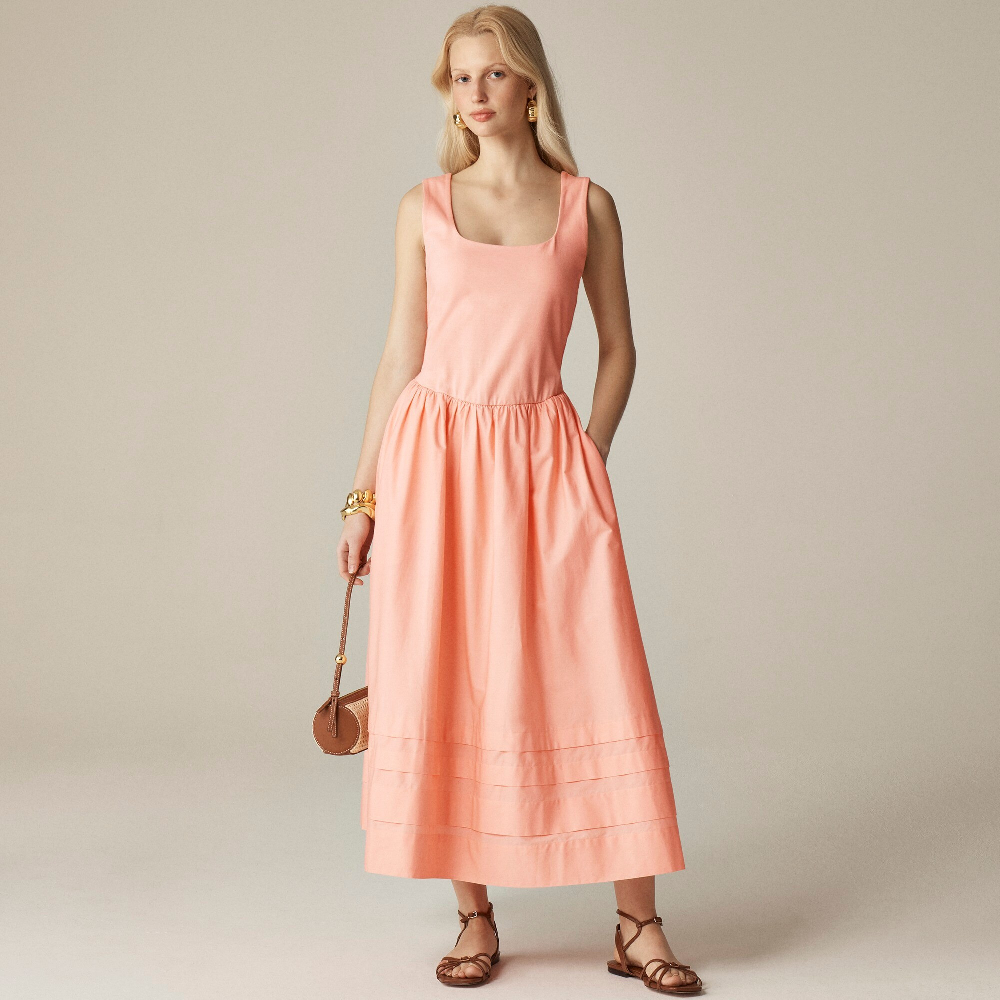 Drop-waist mixy dress | J. Crew US