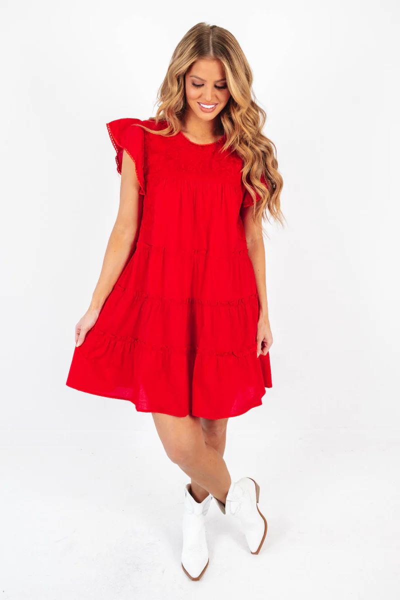 The Siggie Dress - Red | The Impeccable Pig
