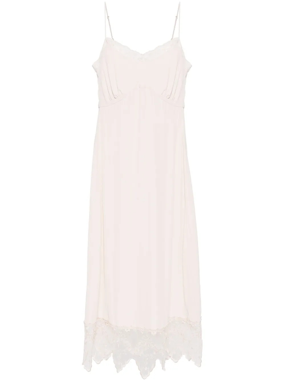 Simone Rocha lace-trim Slip Dress | Neutrals | FARFETCH UK | Farfetch Global