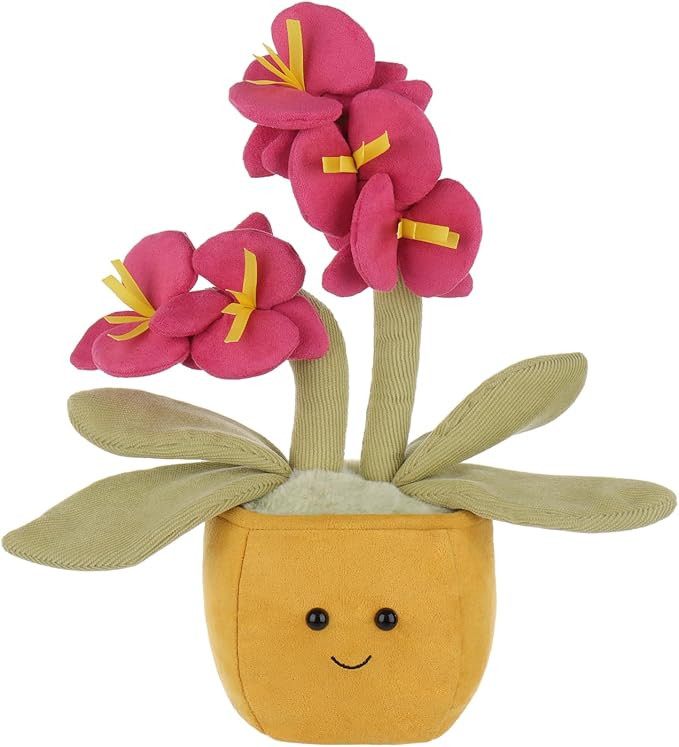 Apricot Lamb Potted Butterfly Orchid Plush Stuffed Flowers for Kids, Soft Cute Plushies Toys for ... | Amazon (US)