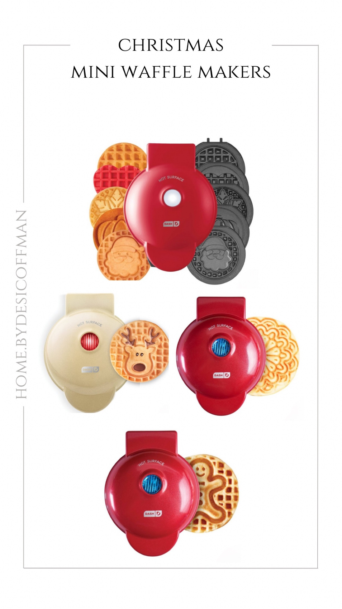 Make breakfast fun with these cuuuute mini waffle makers! 

#miniwafflemaker #holidaywaffles #christmaswaffles #kitchenfinds #targetfinds 

#LTKHome #LTKSaleAlert #LTKHoliday