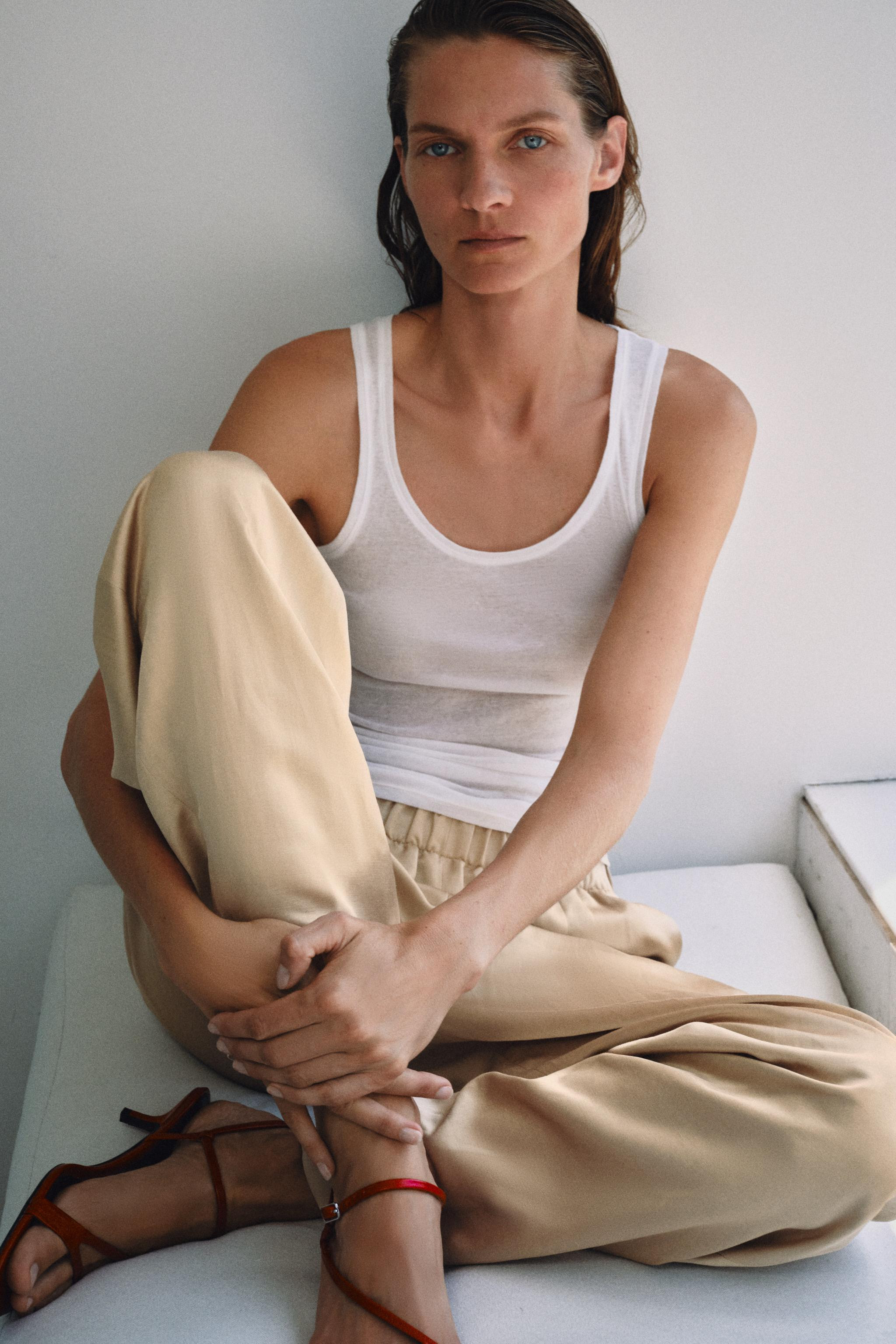 SATIN EFFECT PANTS | Zara US