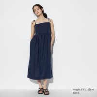 Uniqlo Jurk van Linnenmix - NAVY - L | Uniqlo BE