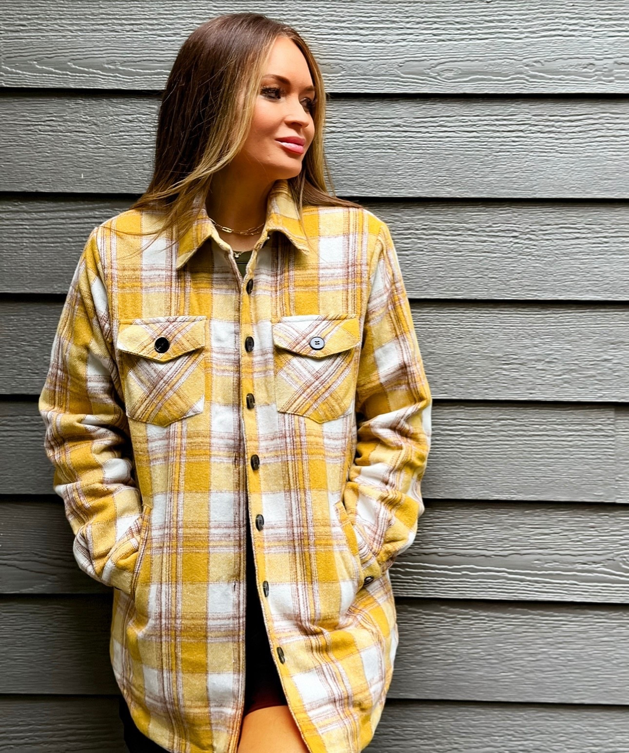 𝑺𝒉𝒂𝒄𝒌𝒆𝒕 𝑺𝒆𝒂𝒔𝒐𝒏 𝐈𝐬 𝐂𝐨𝐦𝐢𝐧𝐠! 💛🖤 This yellow is sold out, but grab the other great colors before they are gone! 
🙌🏻🍁🙌🏻🍁

#shacket #fall #fallfashion #musthaves 

#LTKSeasonal #LTKStyleTip #LTKOver40
