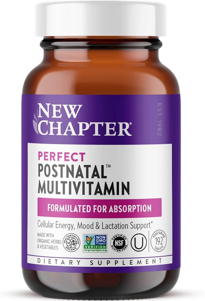 New Chapter, Postnatal Vitamins Lactation Supplement, Complete Multivitamin with Fermented Vitami... | Amazon (US)