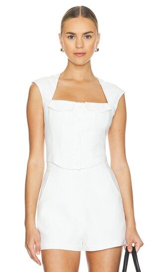Reeves Top in Ivory | Revolve Clothing (Global)