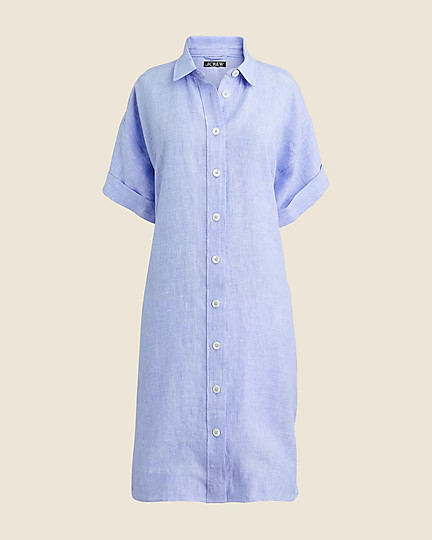 Capitaine shirtdress in linen | J. Crew US