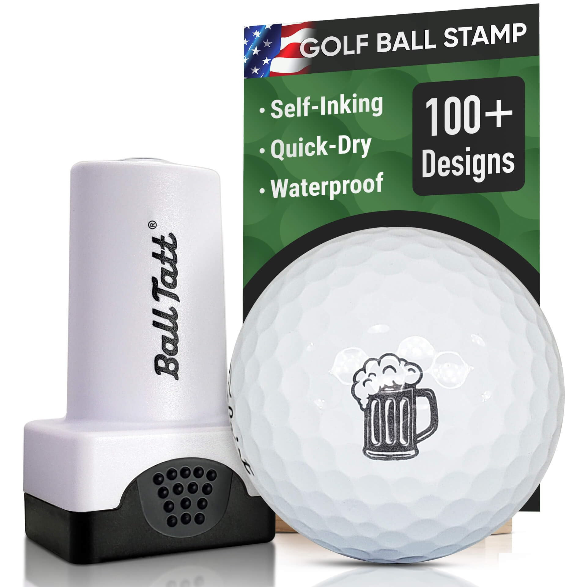 Golf Ball Stamp - Self-Inking Marker - Quick-Dry Permanent Marking Tool, No Leaks or Refills, Reu... | Amazon (US)