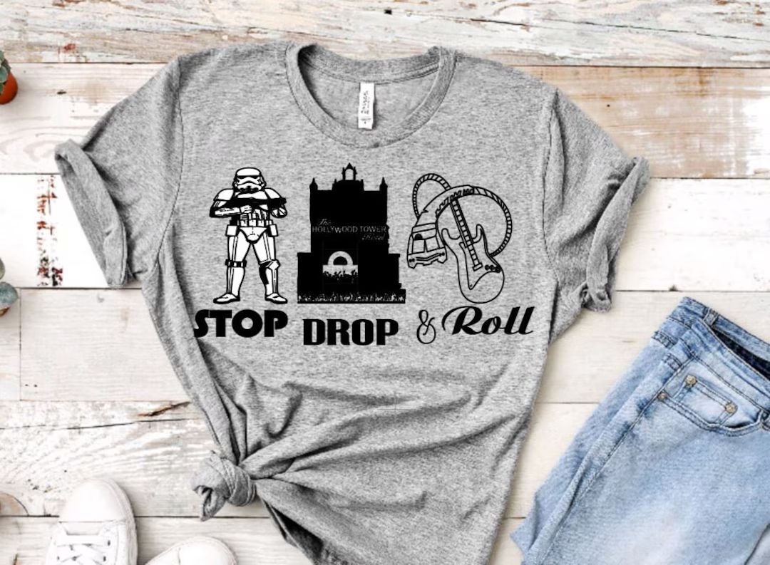 Stop, Drop, and Roll Hollywood Studios Unisex Shirt/Rise of the Resistance/Hollywood Studios Ride... | Etsy (US)