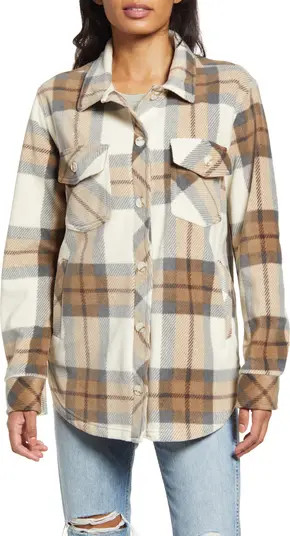 Thread & Supply POLAR FLEECE PLAID SHACKET | Nordstrom | Nordstrom