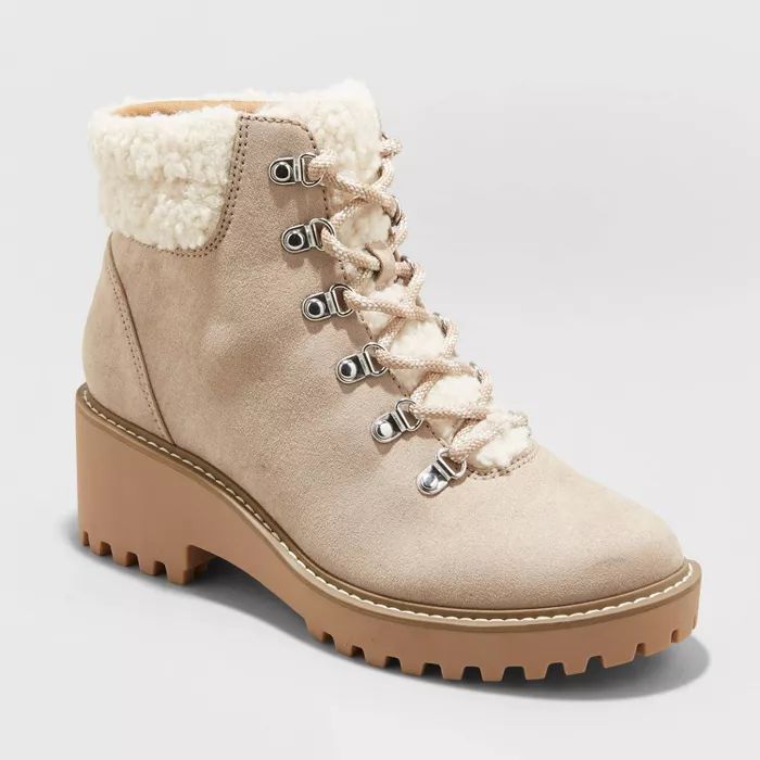 Women's Leah Sherpa Hiker Boots - Universal Thread™ | Target